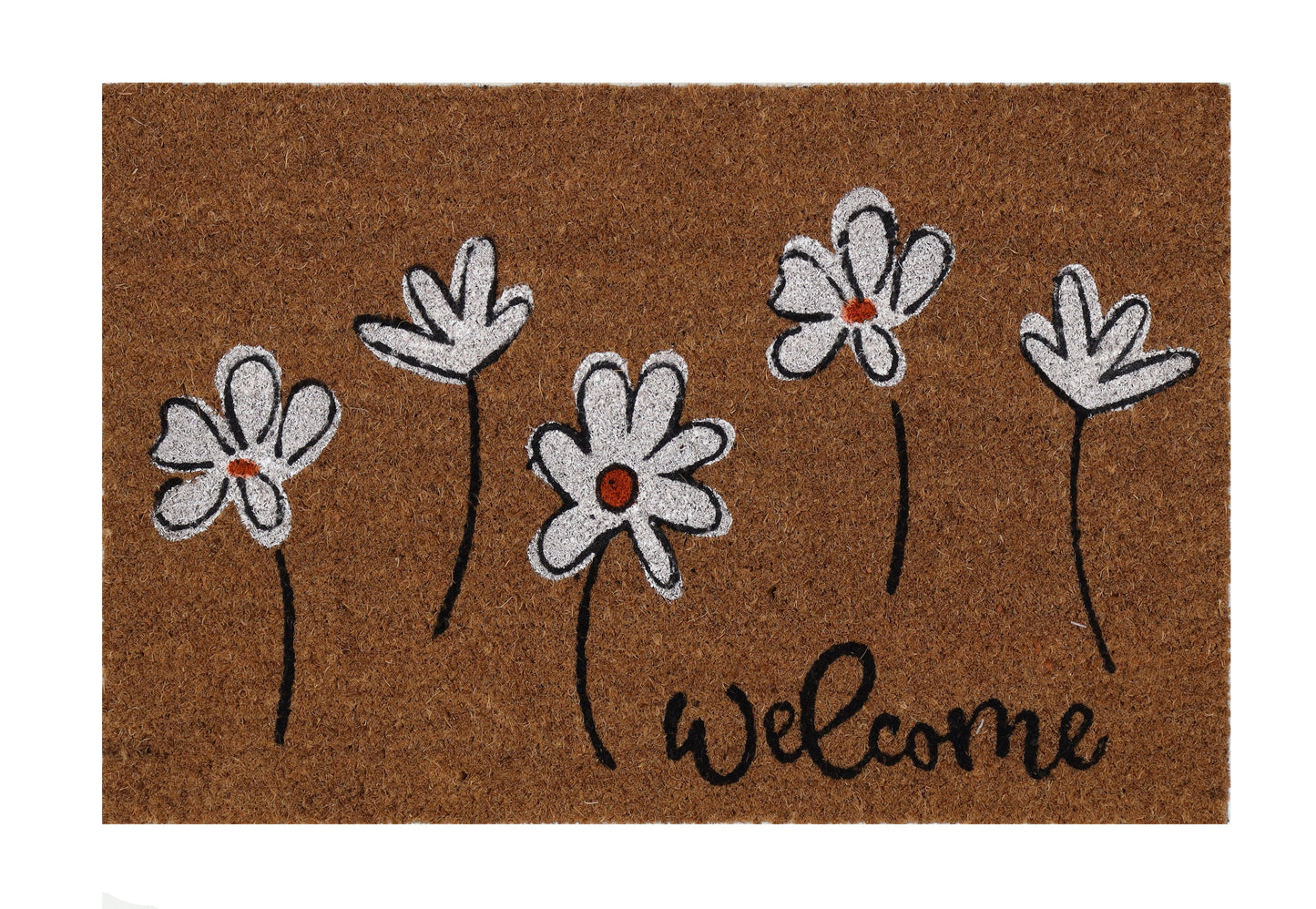 מנגב רגליים welcome פרחוני