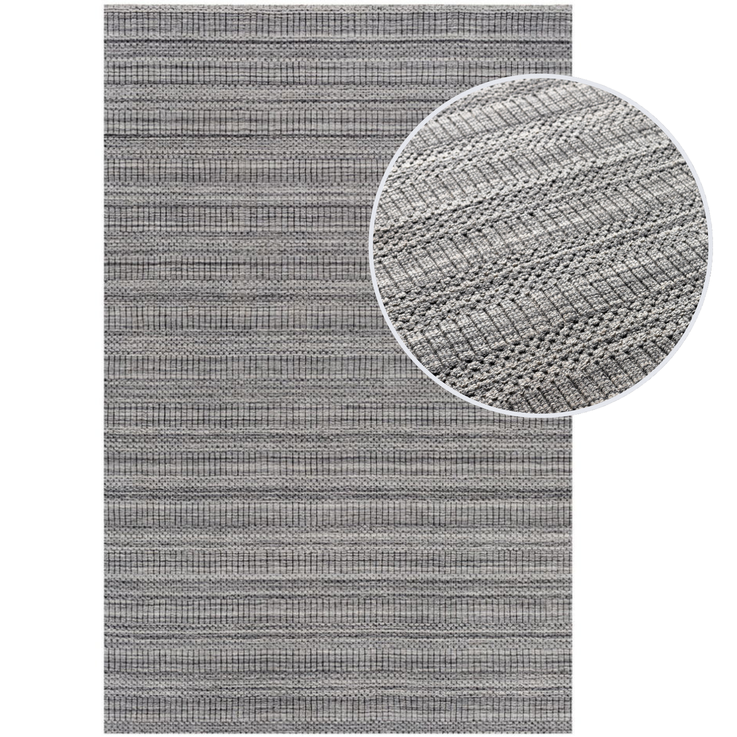 שטיח היקורי 03 אפור כהה