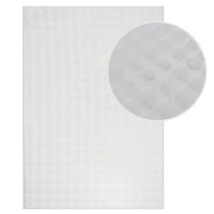 שטיח ראביט דגם באבל 01 לבן