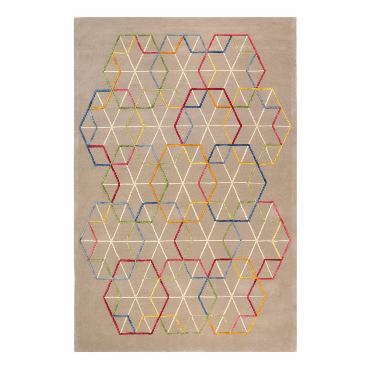 שטיח עבודת יד אקסגון