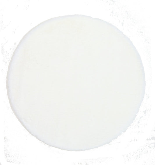 שטיח ראביט דגם 01 לבן  עגול