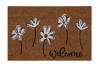 מנגב רגליים welcome פרחוני
