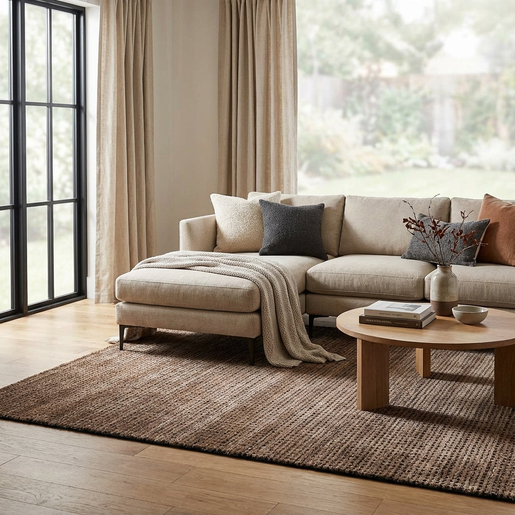 שטיח 03 SILKON שחור בז'